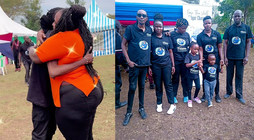 Sandra Dacha Warmly Consoles Comedian Akuku Danger As His Sister Is Laid To Rest